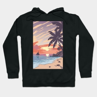 Sunset at the beach Hoodie